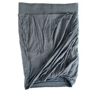 Helmut Lang Asymmetrical Wool Blend Skirt Small